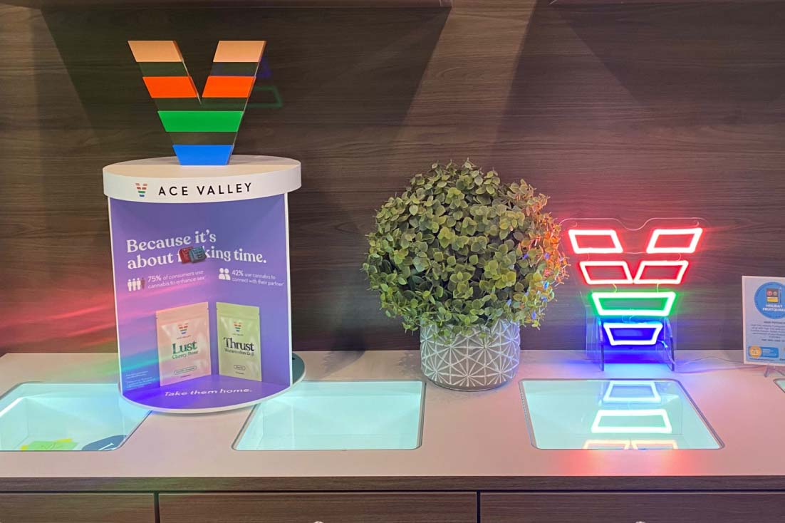 Photograph of Ace Valley store display.