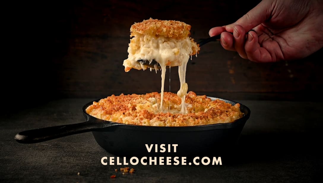 Click to play video for Cello mac & cheese.