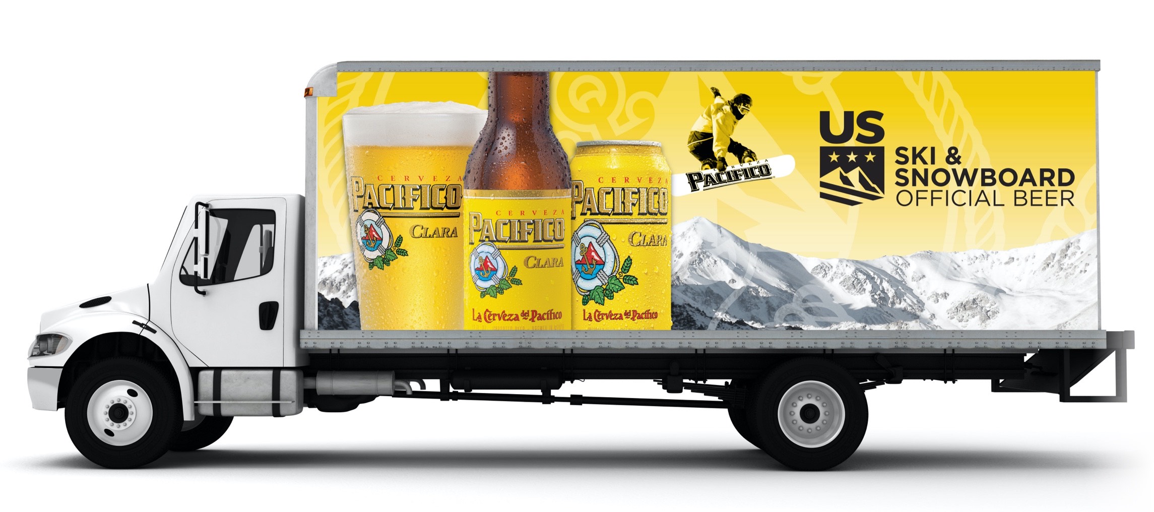 Photograph of a Pacifico delivery truck.