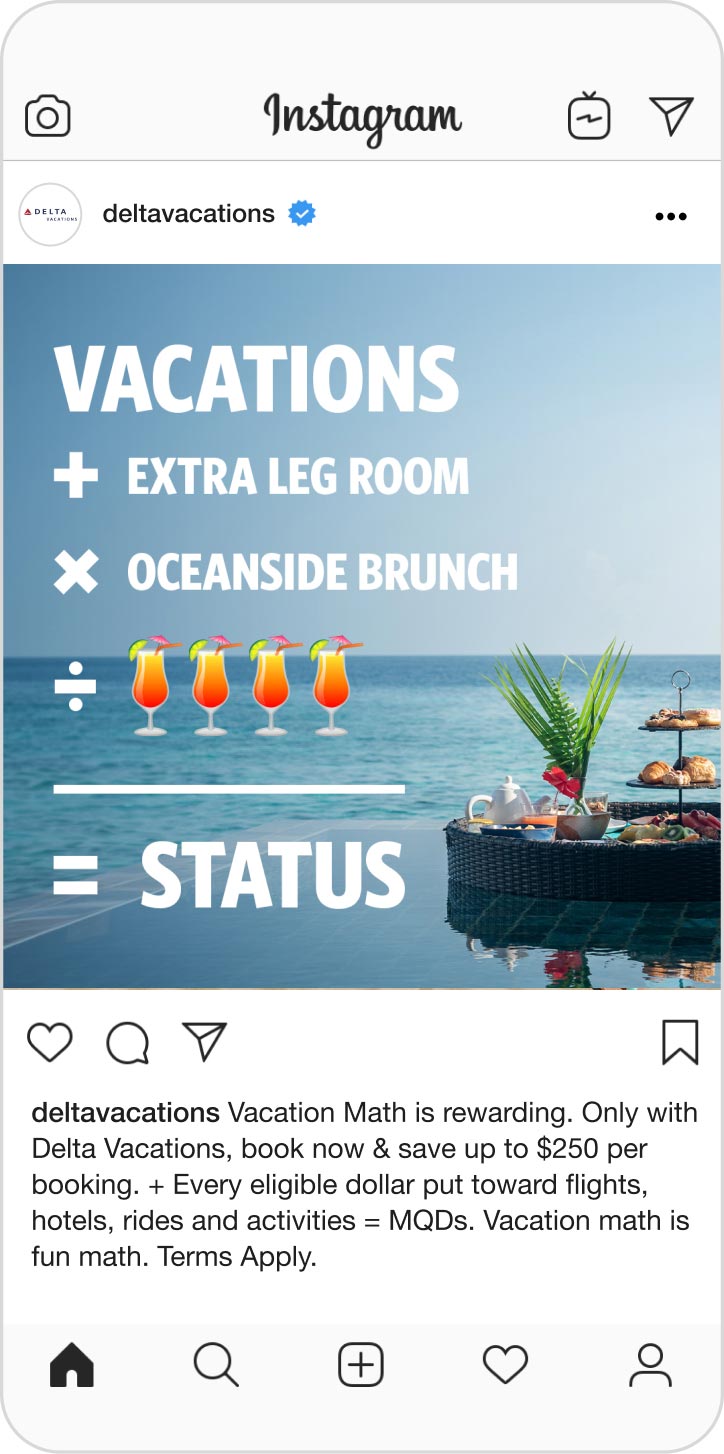 Instagram Post - "Vacation Math"